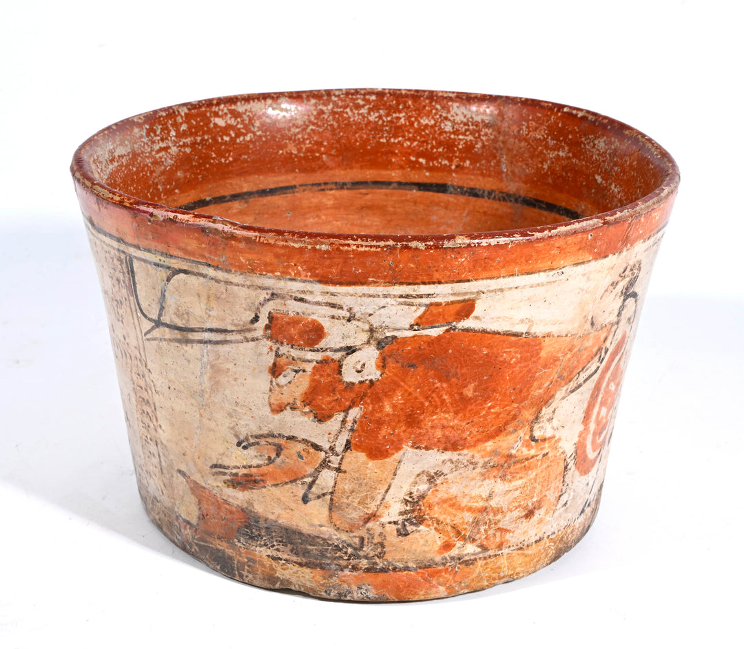 Maya Pottery Polychrome Vessel