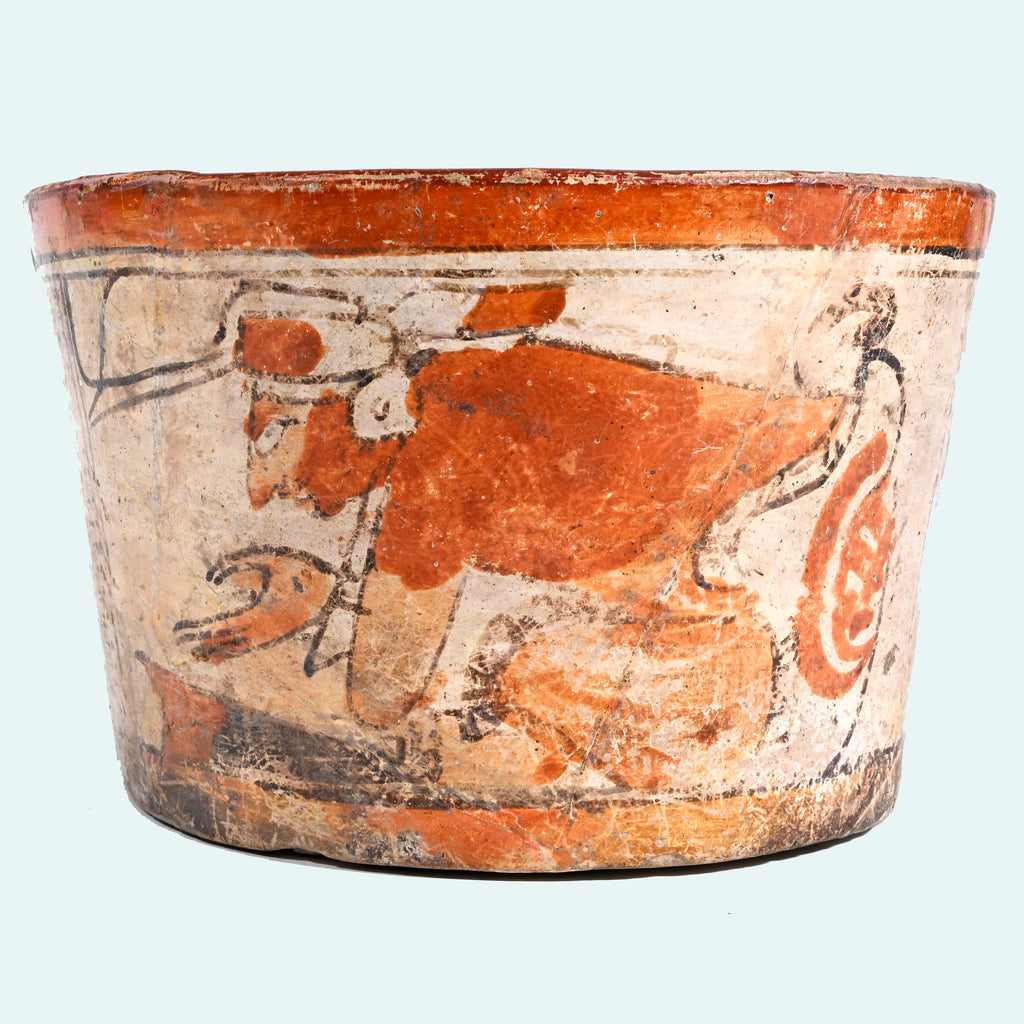 Maya Pottery Polychrome Vessel