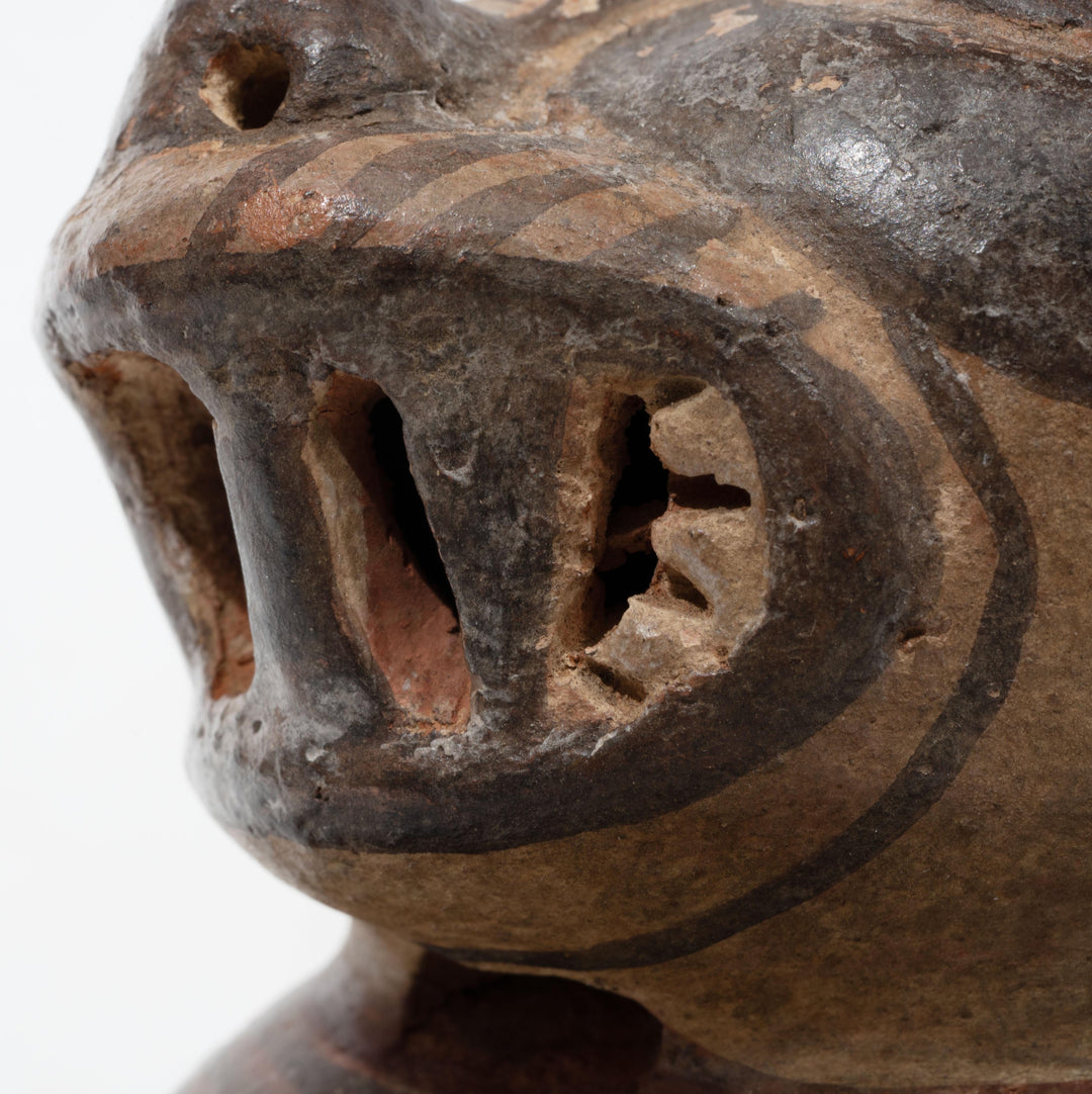Huari Pottery Jaguar/Puma Stirrup Vessel