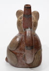 Huari Pottery Jaguar/Puma Stirrup Vessel