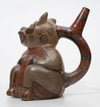 Huari Pottery Jaguar/Puma Stirrup Vessel