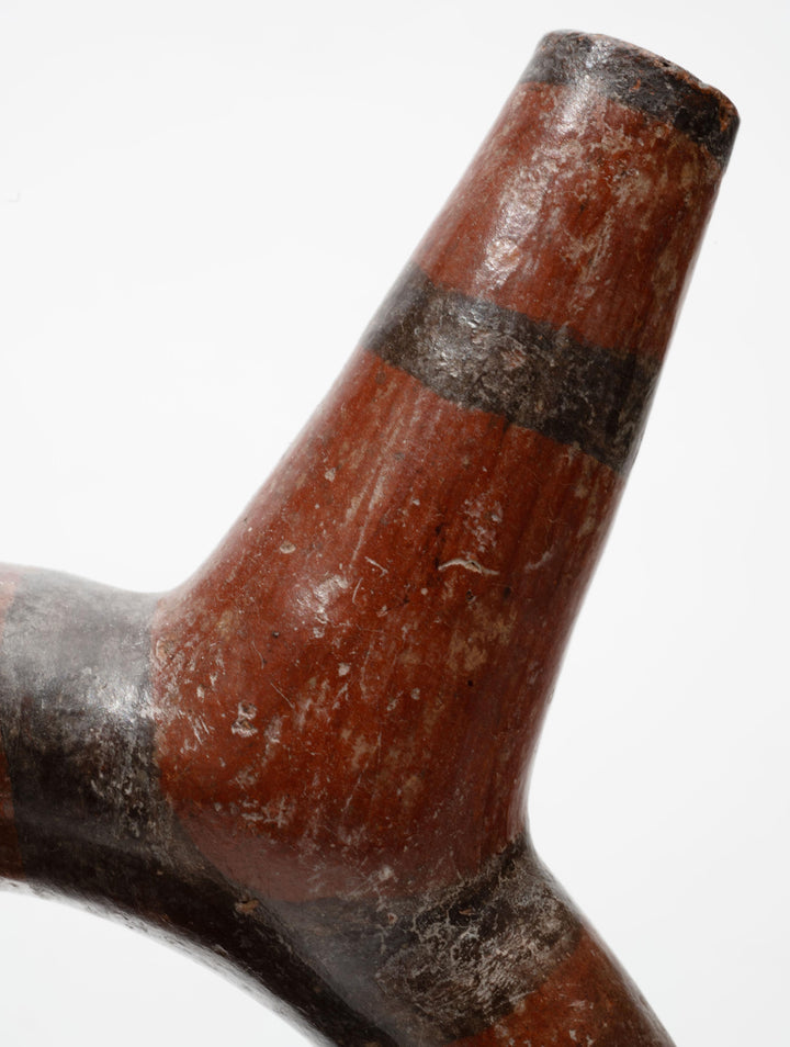 Huari Pottery Jaguar/Puma Stirrup Vessel