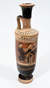 Attic Black-figure Pottery Lekythos with Quadriga Chariot