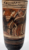 Attic Black-figure Pottery Lekythos with Quadriga Chariot