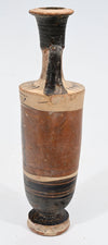 Attic Black-figure Pottery Lekythos with Quadriga Chariot