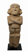 Pre Columbian Huastec Large Stone Figural Stele