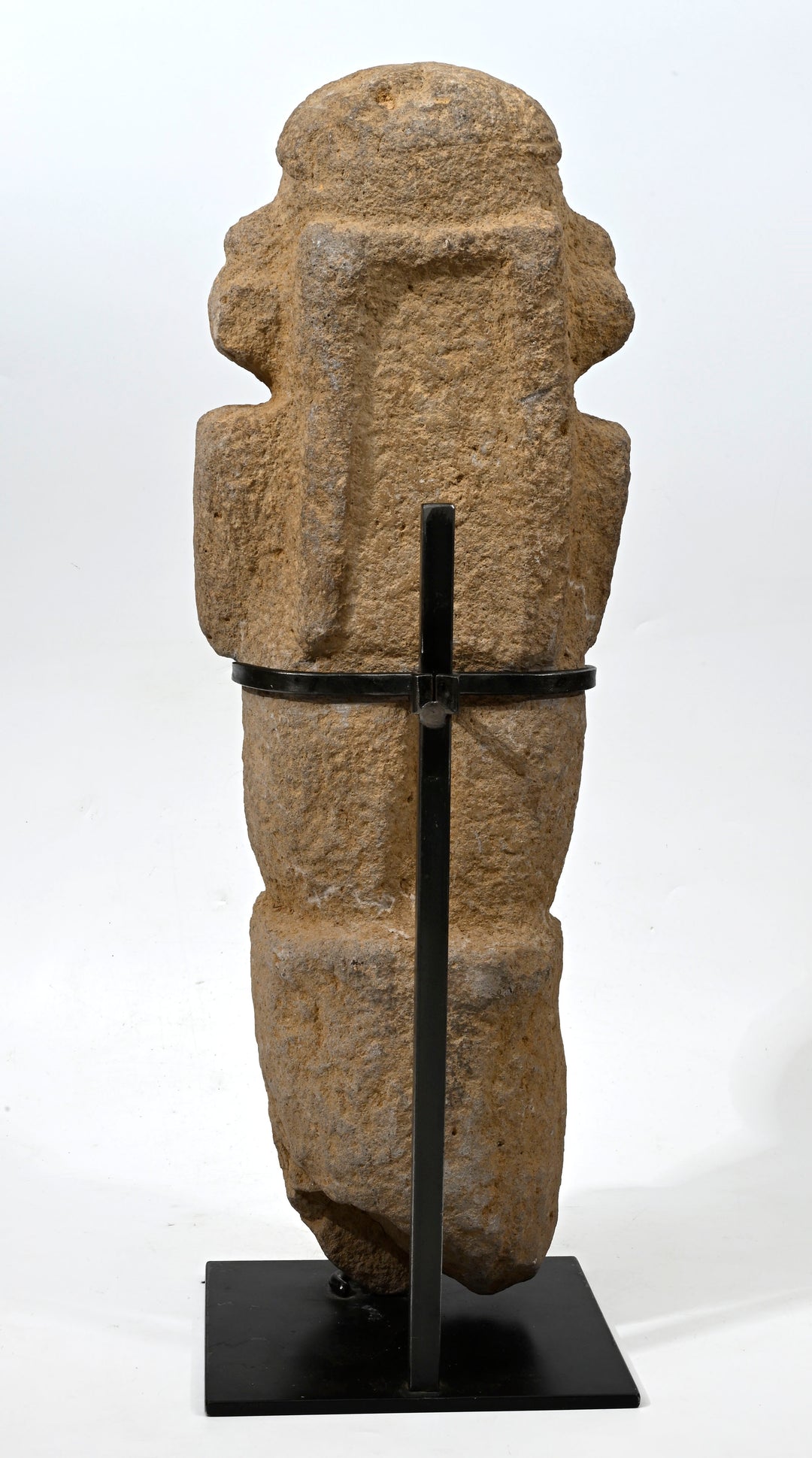 Pre Columbian Huastec Large Stone Figural Stele