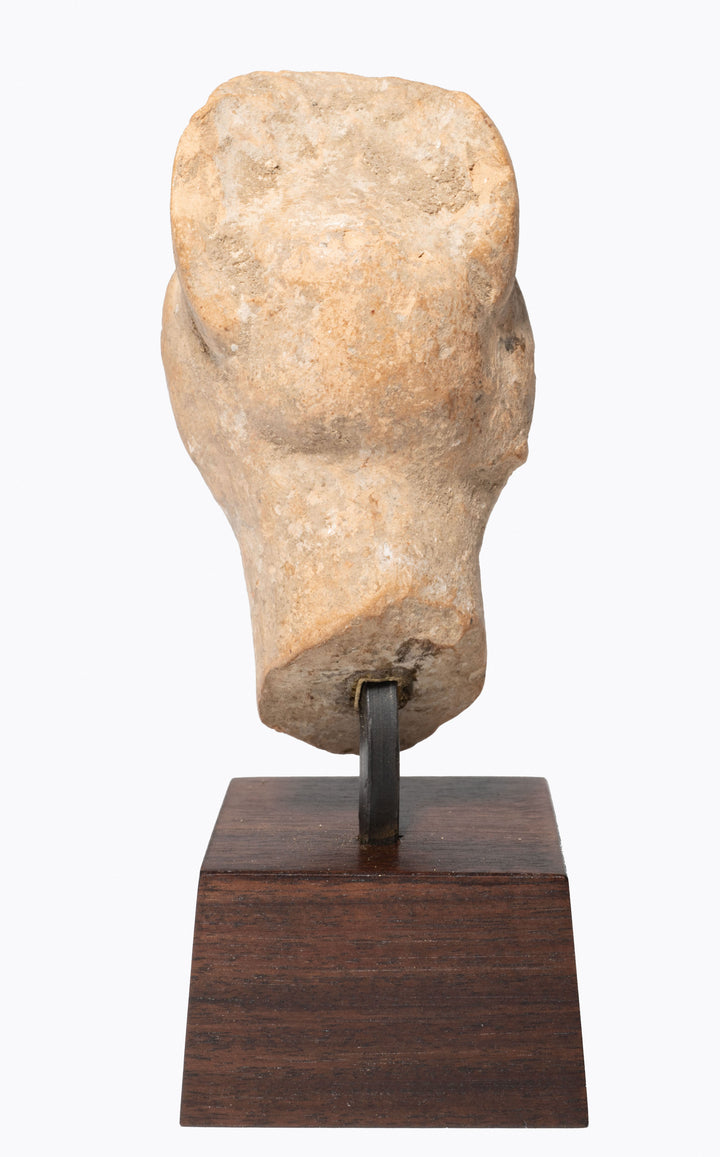 Greek Terracotta Tanagra Female Head