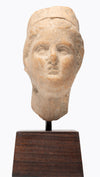 Greek Terracotta Tanagra Female Head