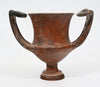 Greek Black Glaze High Handle Pottery Kantharos