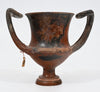 Greek Black Glaze High Handle Pottery Kantharos