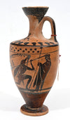 Attic Black Figure Lekythos with Athena in Combat