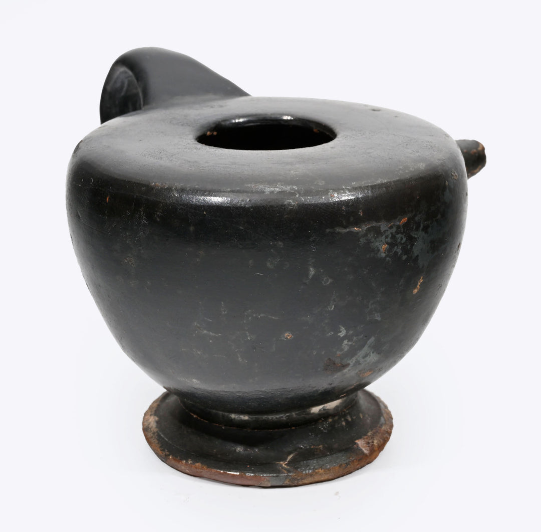 Attic Black Glaze Pottery Baby Feeder Guttos
