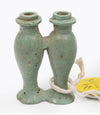Egyptian Turquouse Faience Amuletic Double Kohl Container