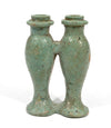 Egyptian Turquouse Faience Amuletic Double Kohl Container