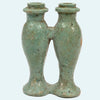 Egyptian Turquouse Faience Amuletic Double Kohl Container