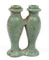 Egyptian Turquouse Faience Amuletic Double Kohl Container