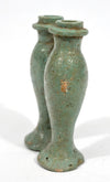 Egyptian Turquouse Faience Amuletic Double Kohl Container