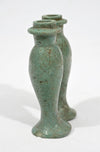Egyptian Turquouse Faience Amuletic Double Kohl Container