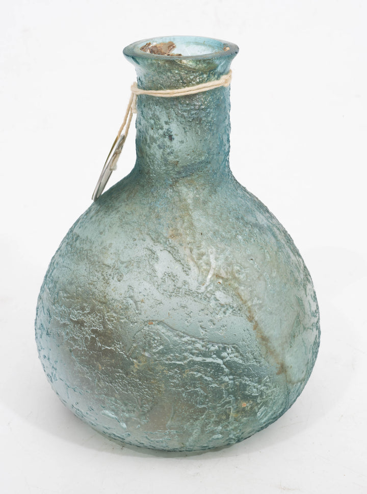 Roman Blue Glass Unguent  Cosmetic Bottle