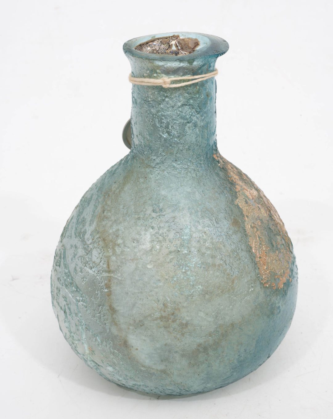 Roman Blue Glass Unguent  Cosmetic Bottle