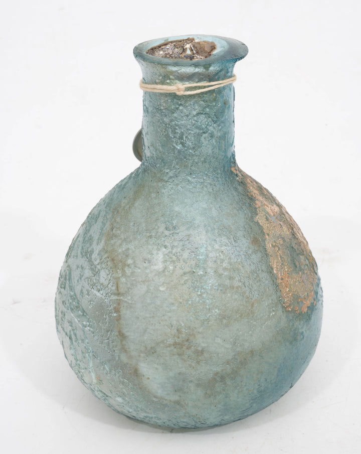 Roman Blue Glass Unguent  Cosmetic Bottle