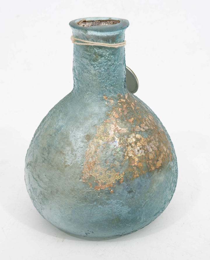 Roman Blue Glass Unguent  Cosmetic Bottle