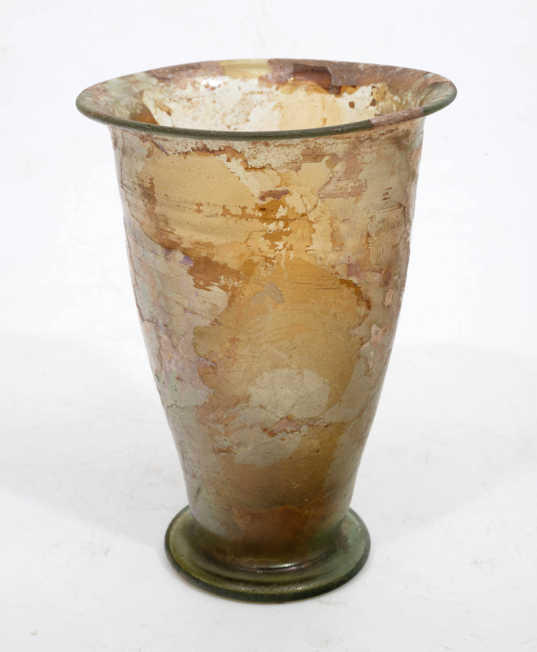 Roman Green Glass Conical Beaker