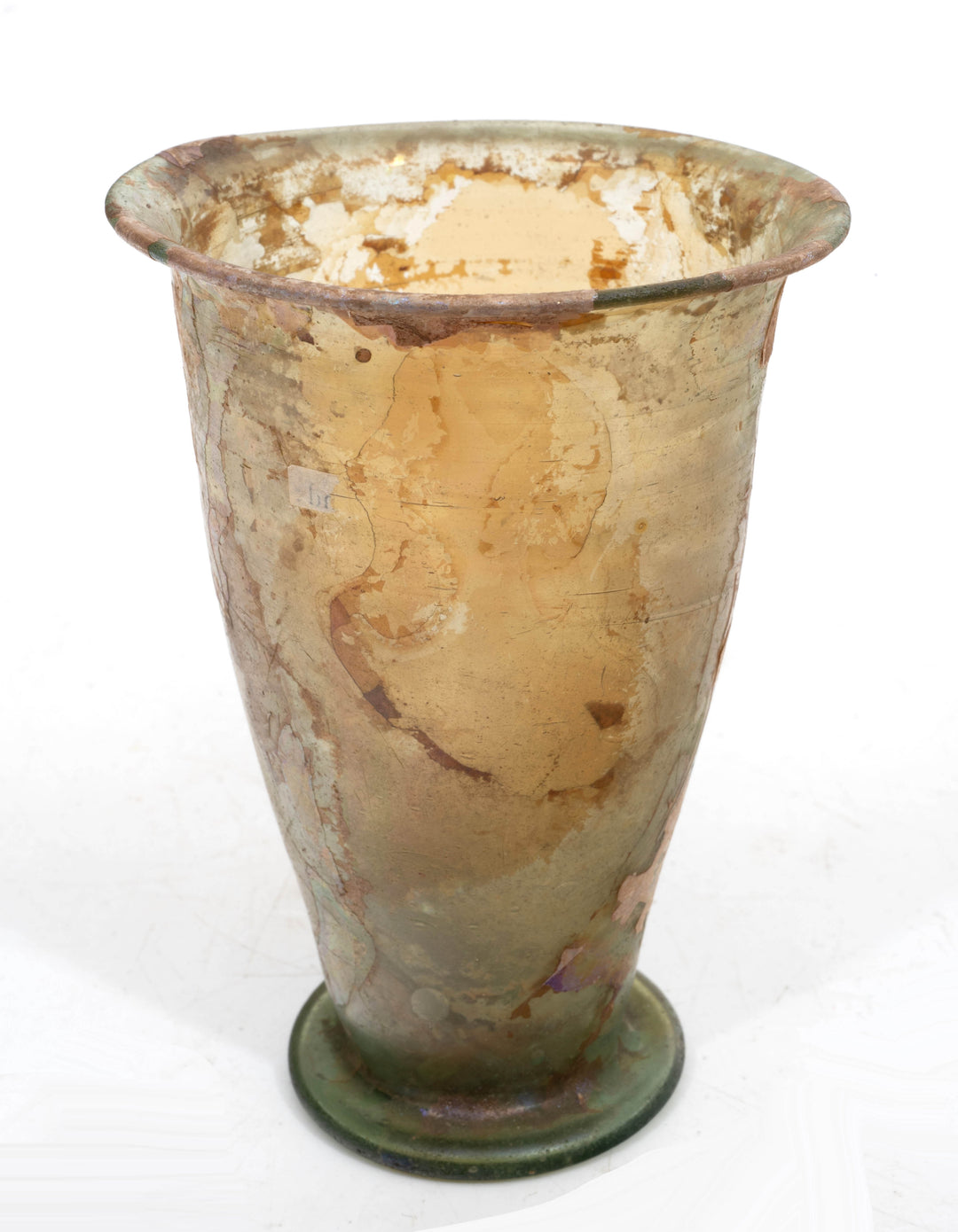 Roman Green Glass Conical Beaker