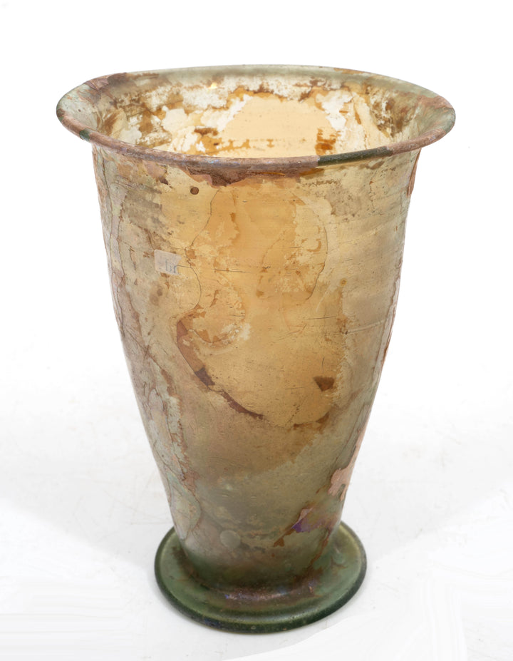 Roman Green Glass Conical Beaker