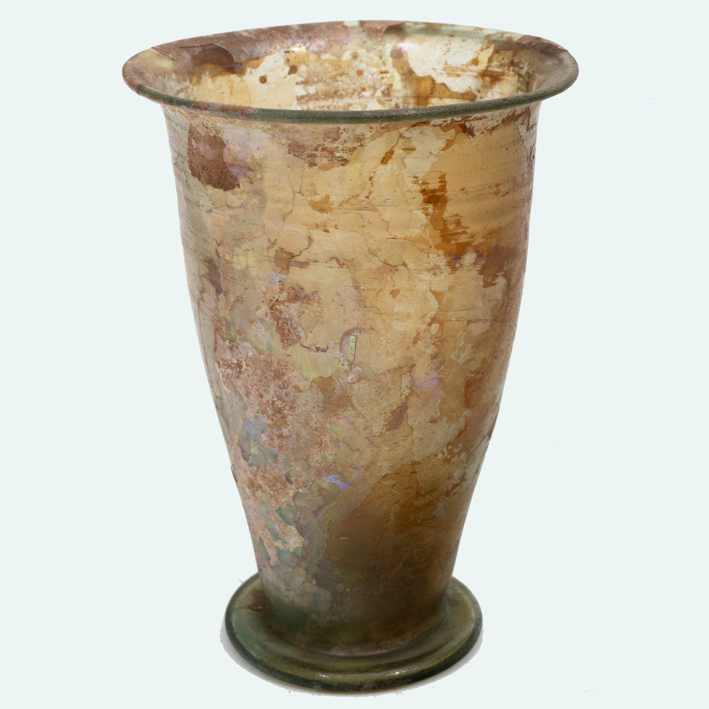 Roman Green Glass Conical Beaker