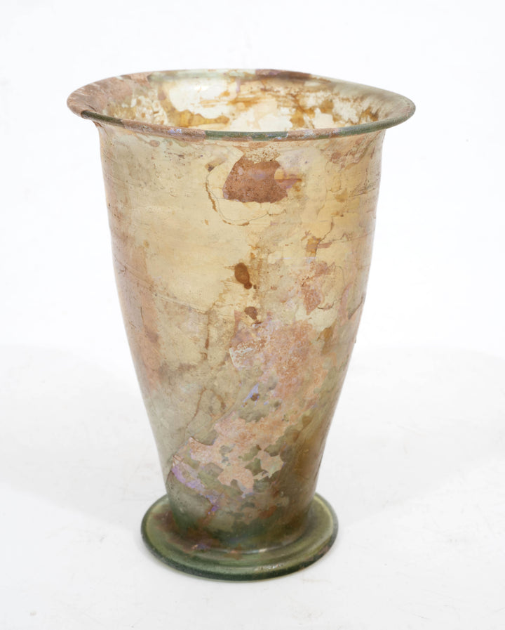 Roman Green Glass Conical Beaker
