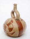 Moche Stirrup-Spout Vessel with Slithering Serpent