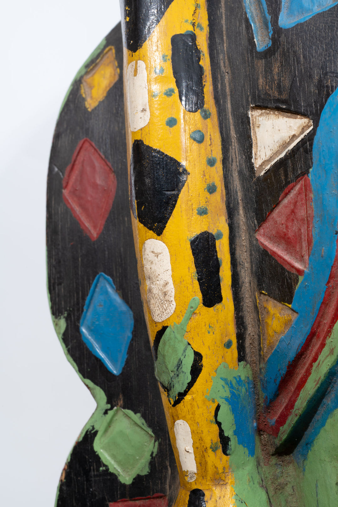 Guro Wood Polychrome Painted Zamble (Zamblé) Mask
