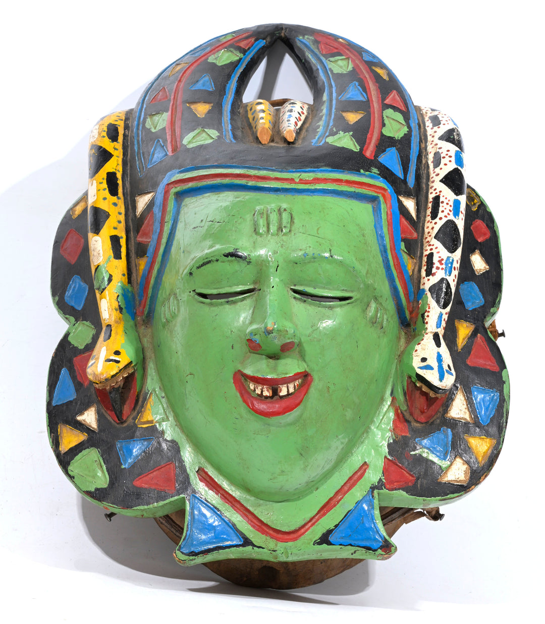 Guro Wood Polychrome Painted Zamble (Zamblé) Mask