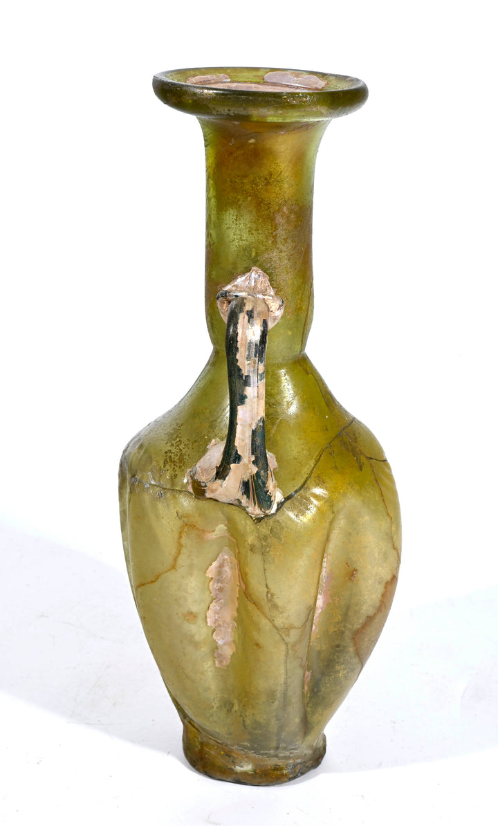Roman green Glass Amphoriskos