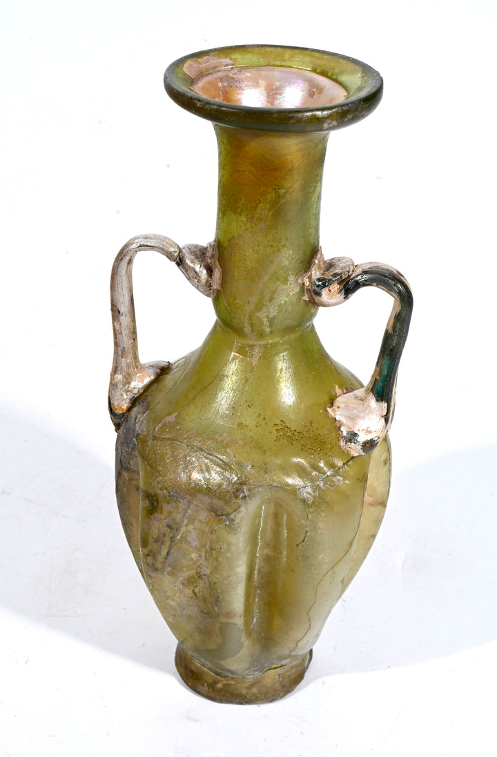 Roman green Glass Amphoriskos