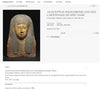 Egyptian Polychrome Gilt Cartonnage Mask