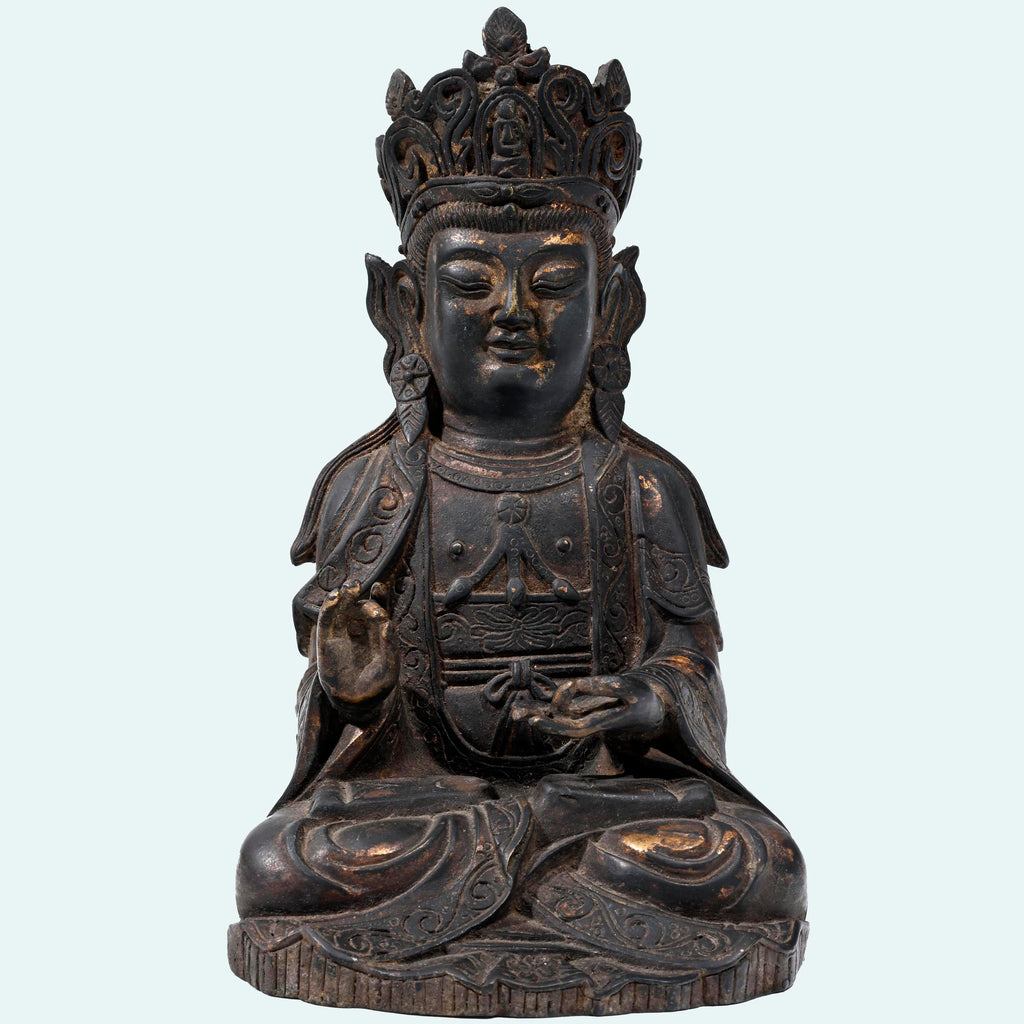Chinese Ming Dynasty Bronze Seated Buddha