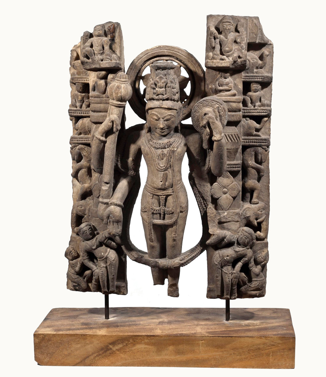 Indian Sandstone Stele of Vishnu