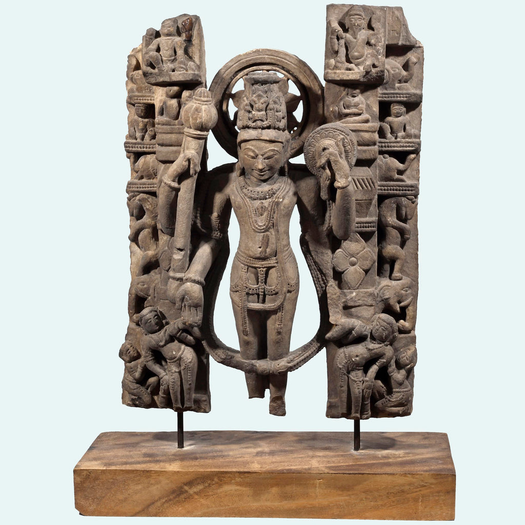 Indian Sandstone Stele of Vishnu