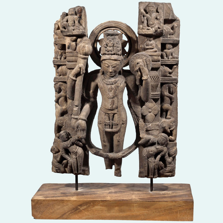 Indian Sandstone Stele of Vishnu
