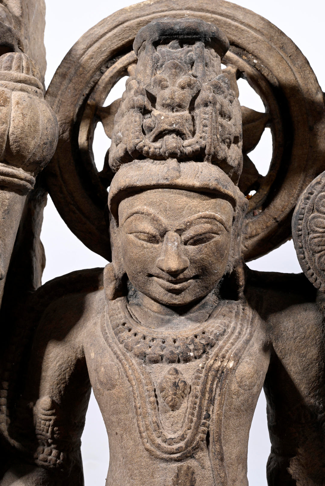 Indian Sandstone Stele of Vishnu