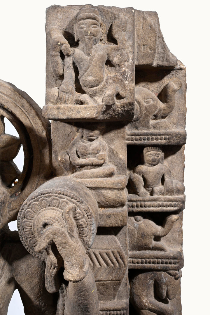 Indian Sandstone Stele of Vishnu