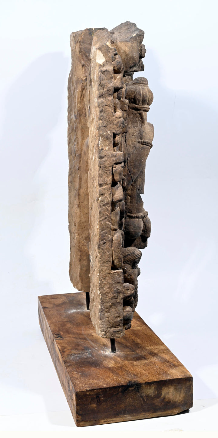 Indian Sandstone Stele of Vishnu