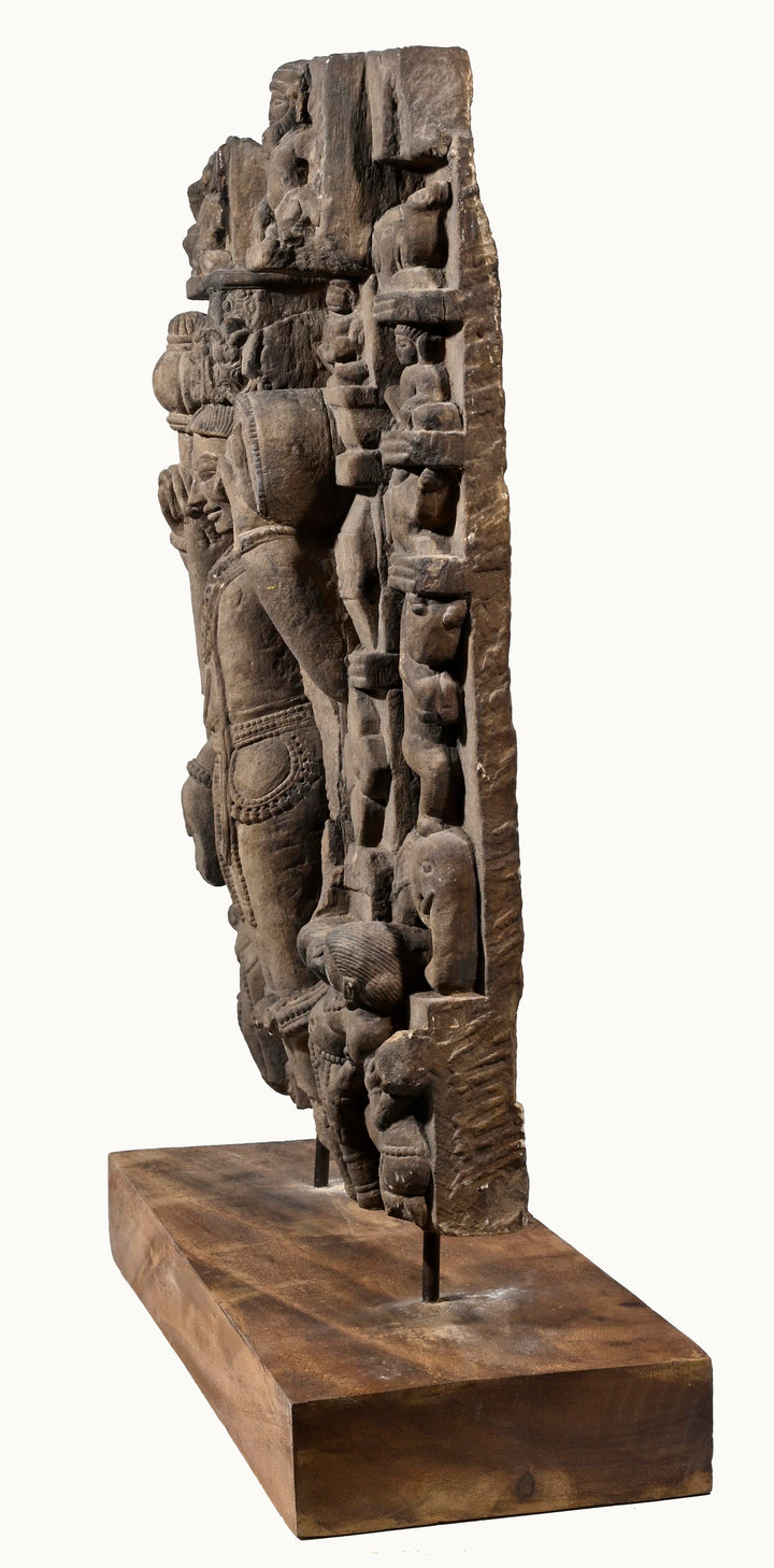 Indian Sandstone Stele of Vishnu