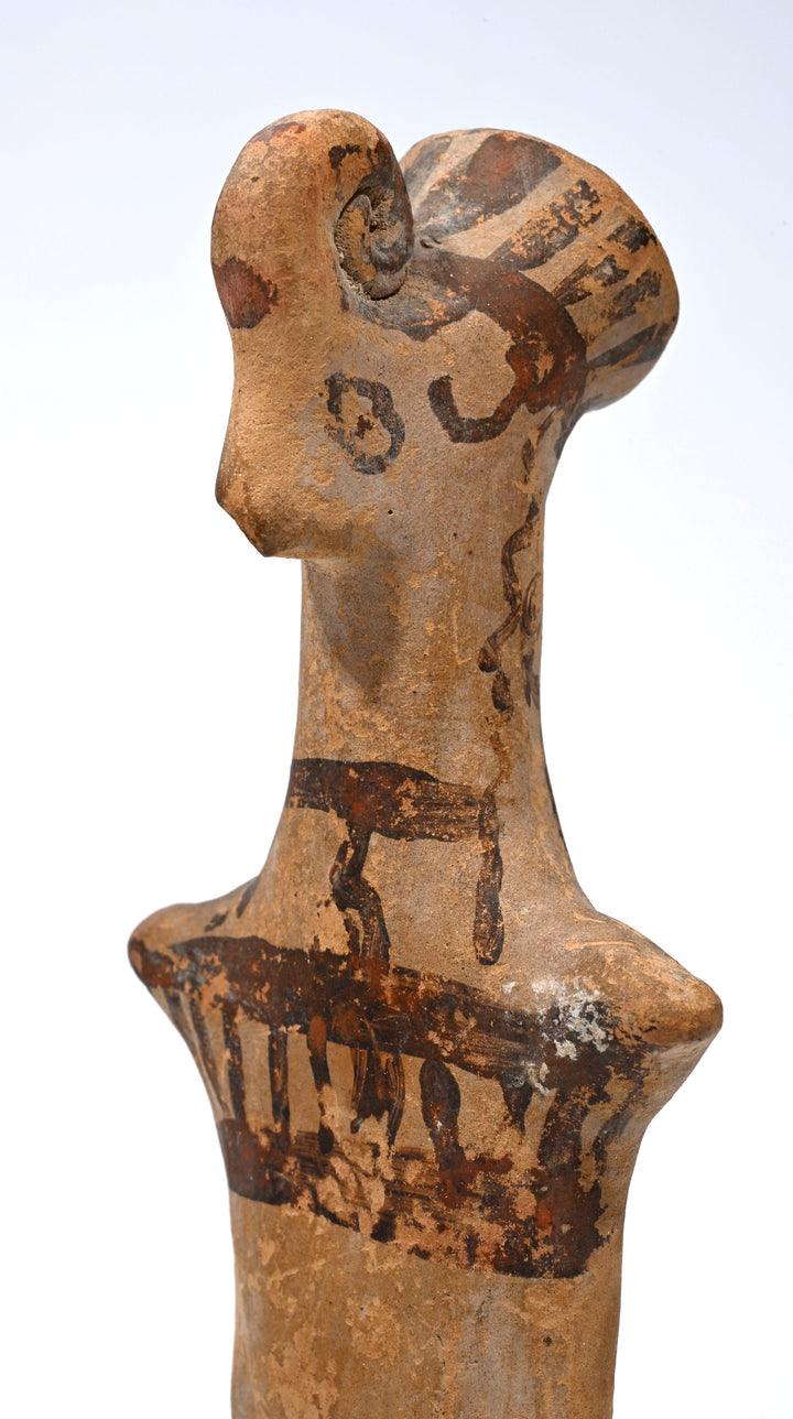 Greek Boeotian Terracotta Papades Plank Idol