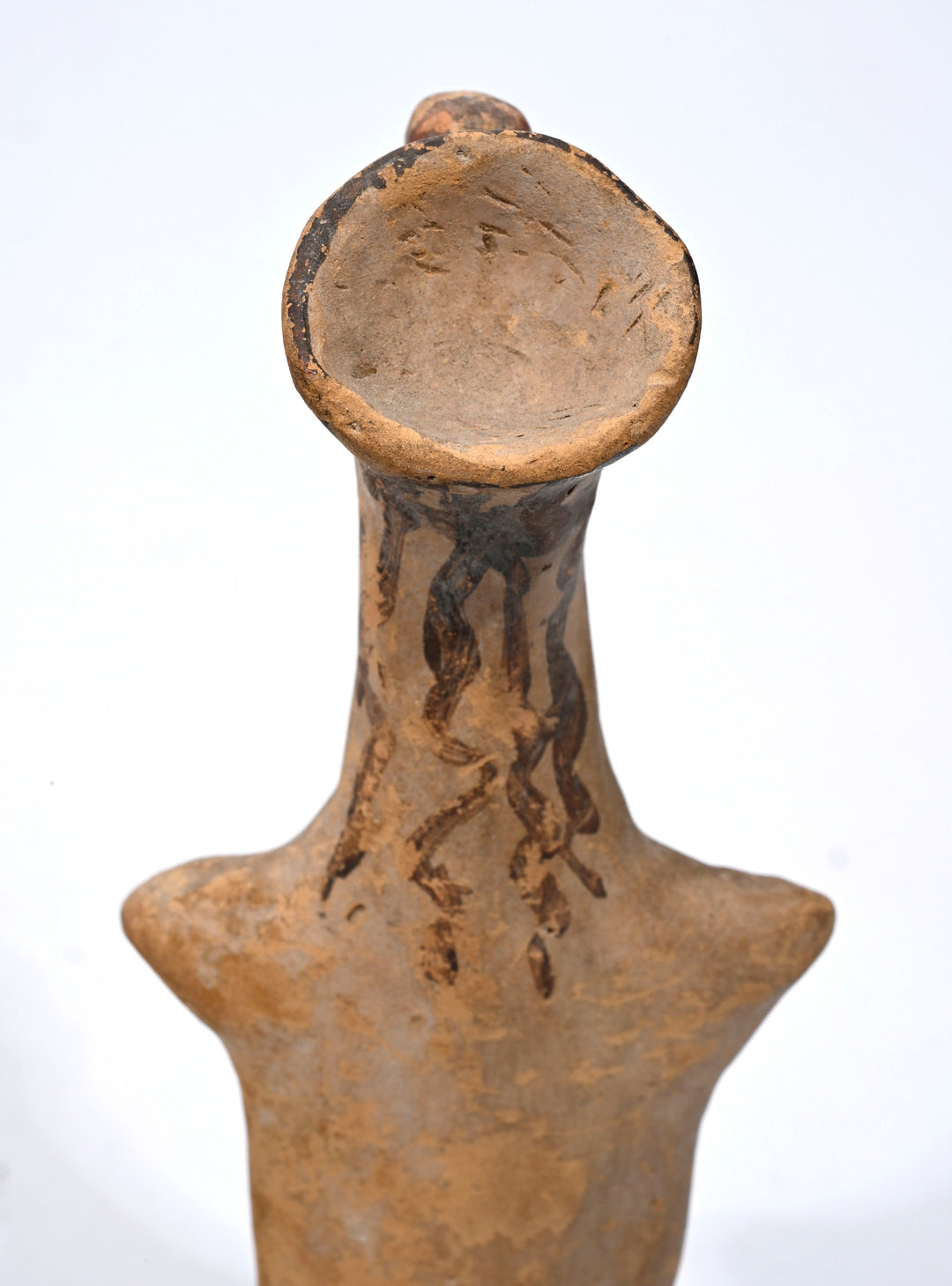 Greek Boeotian Terracotta Papades Plank Idol