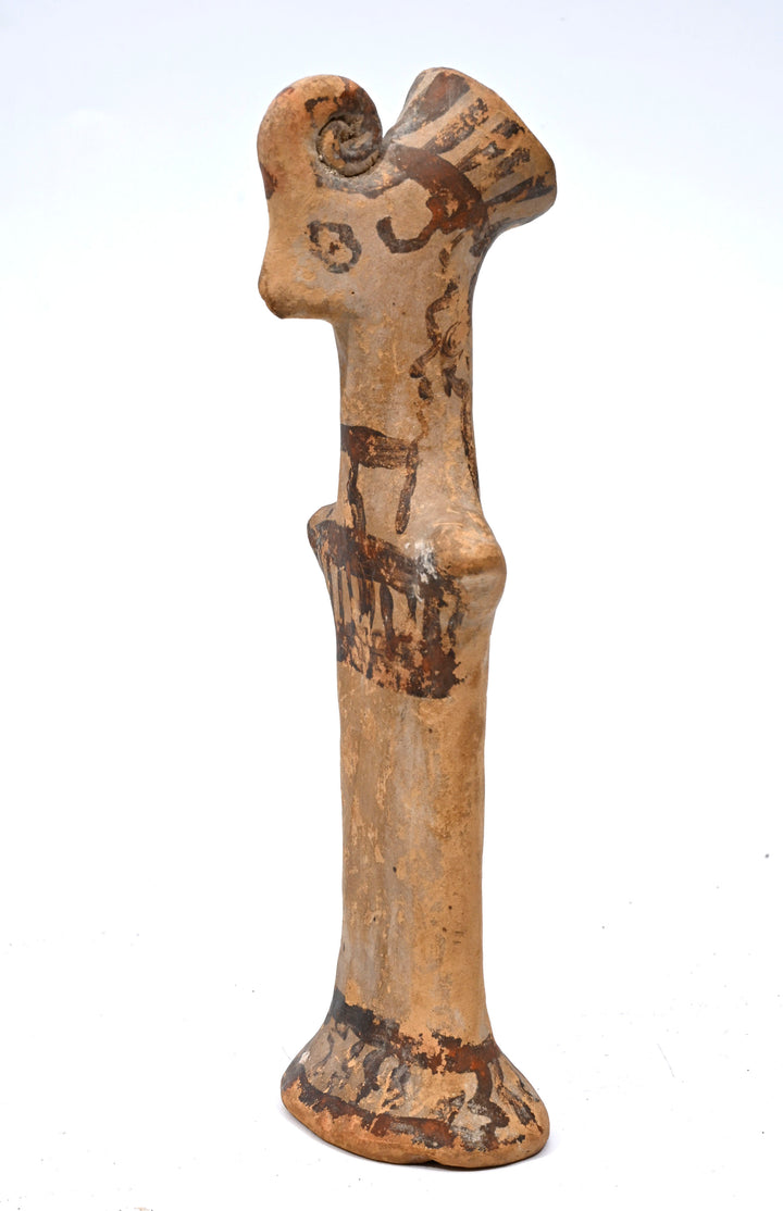 Greek Boeotian Terracotta Papades Plank Idol