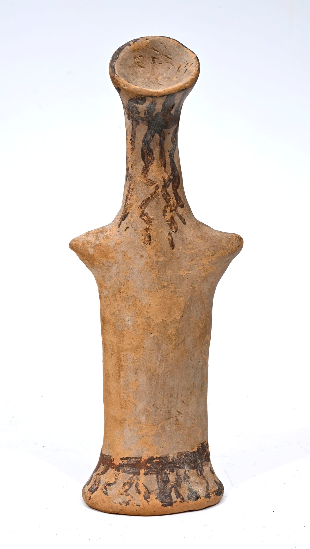 Greek Boeotian Terracotta Papades Plank Idol